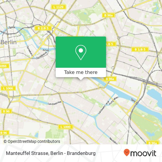 Manteuffel Strasse map