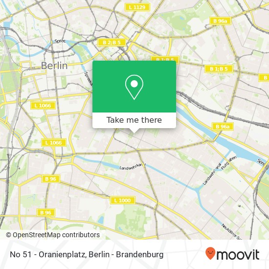 No 51 - Oranienplatz map