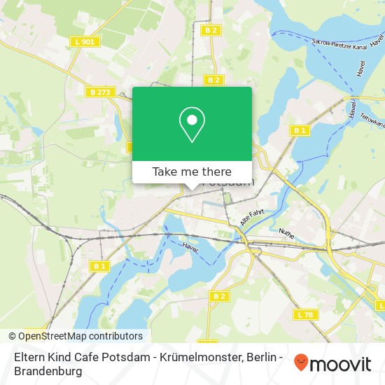 Карта Eltern Kind Cafe Potsdam - Krümelmonster