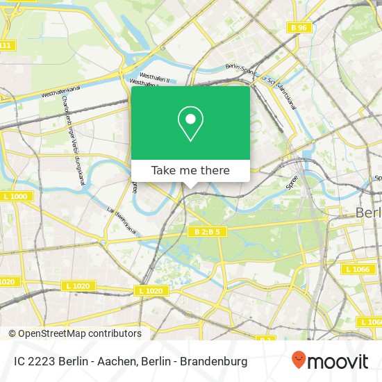 IC 2223 Berlin - Aachen map
