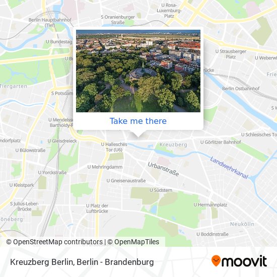 Карта Kreuzberg Berlin