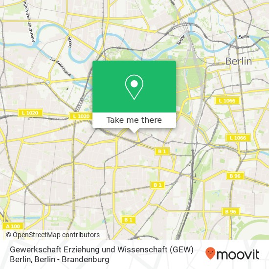 Gewerkschaft Erziehung und Wissenschaft (GEW) Berlin map
