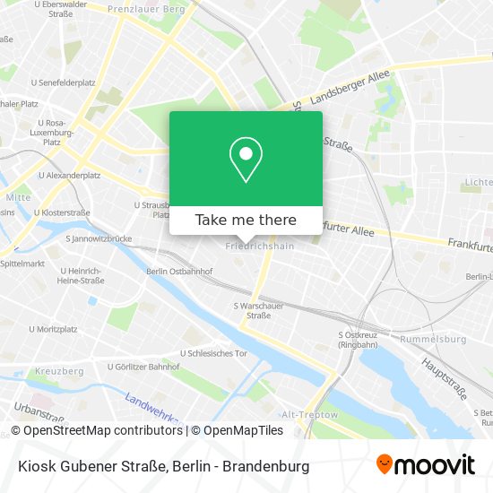 Kiosk Gubener Straße map