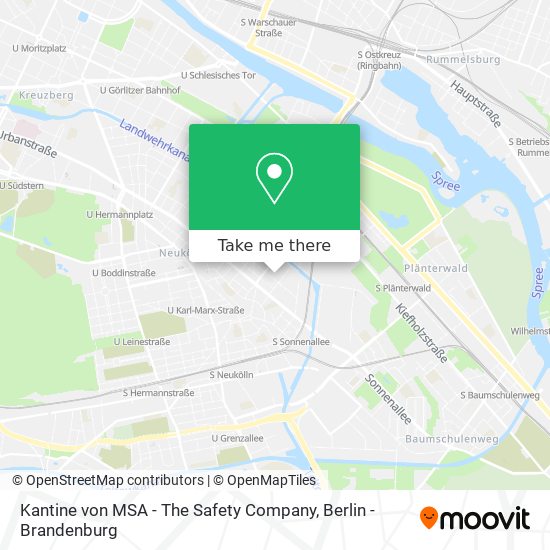 Kantine von MSA - The Safety Company map