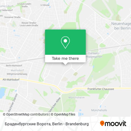 Браденбургские Ворота map