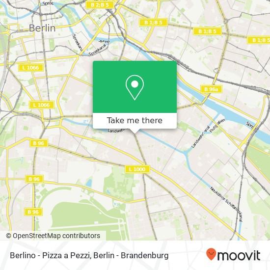 Berlino - Pizza a Pezzi map