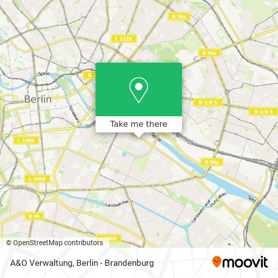 A&O Verwaltung map