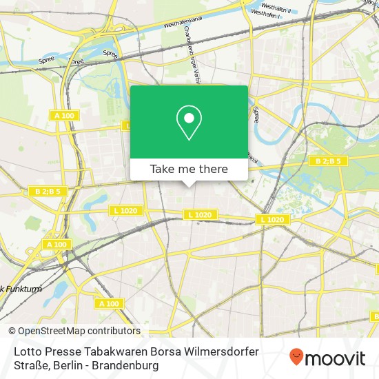 Lotto Presse Tabakwaren Borsa Wilmersdorfer Straße map