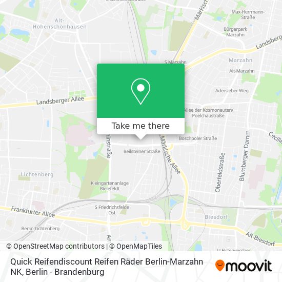 Quick Reifendiscount Reifen Räder Berlin-Marzahn NK map