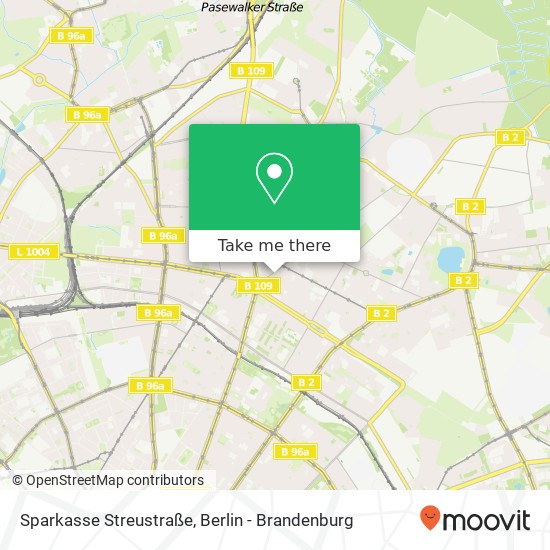 Sparkasse Streustraße map