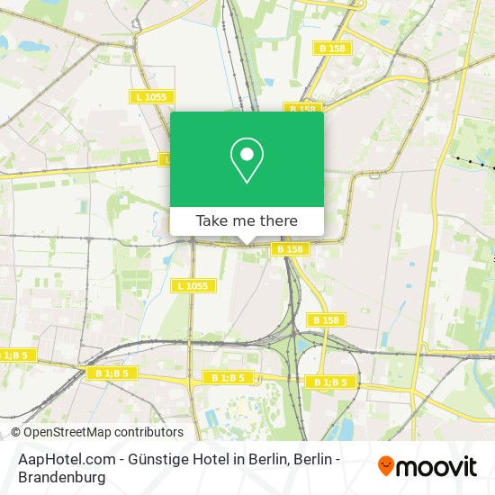 AapHotel.com - Günstige Hotel in Berlin map