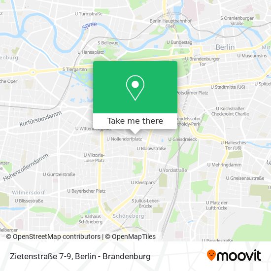 Карта Zietenstraße 7-9