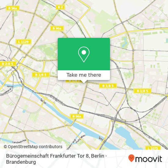 Карта Bürogemeinschaft Frankfurter Tor 8