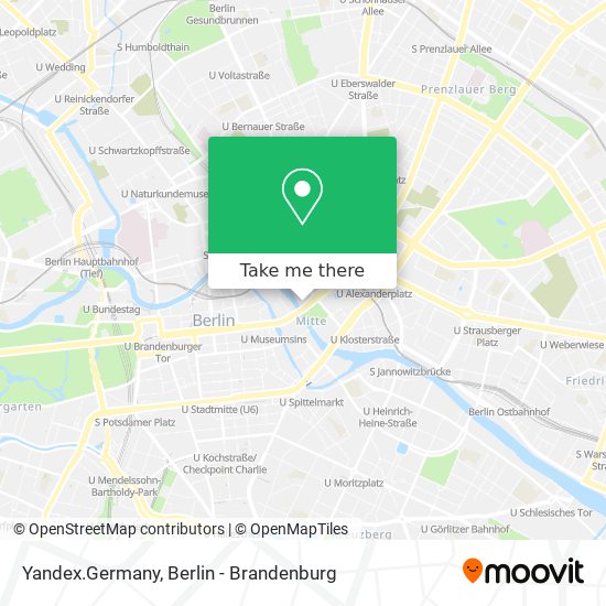 Yandex.Germany map