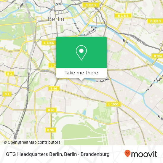 GTG Headquarters Berlin map