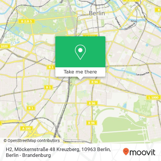 Карта H2, Möckernstraße 48 Kreuzberg, 10963 Berlin