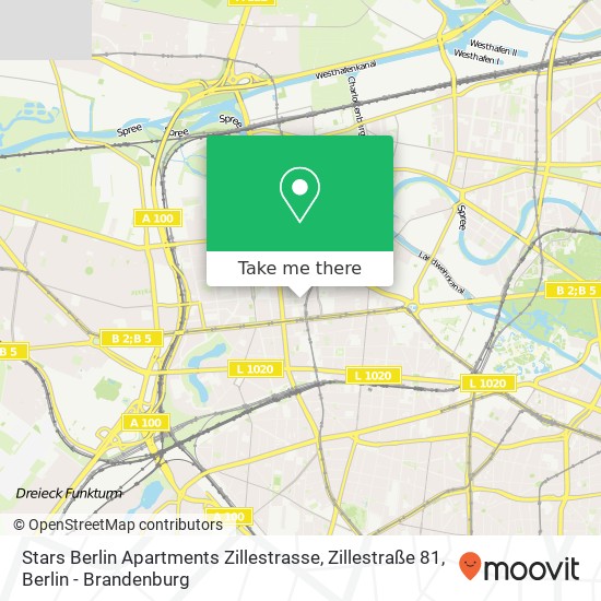 Карта Stars Berlin Apartments Zillestrasse, Zillestraße 81