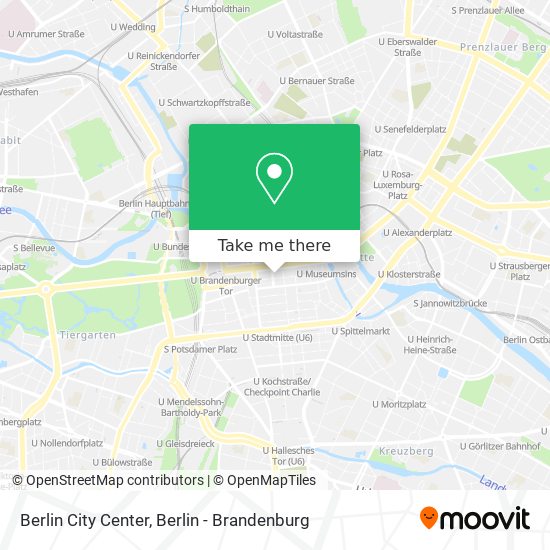Berlin City Center map