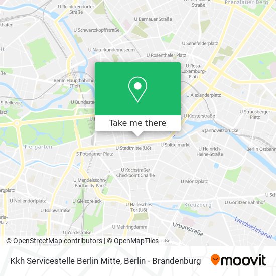 Kkh Servicestelle Berlin Mitte map