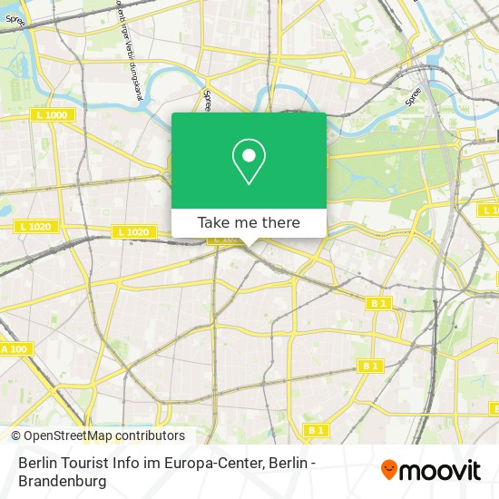 Карта Berlin Tourist Info im Europa-Center