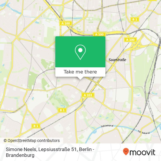 Simone Neels, Lepsiusstraße 51 map