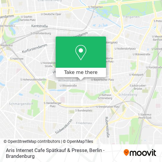 Карта Aris Internet Cafe Spätkauf & Presse