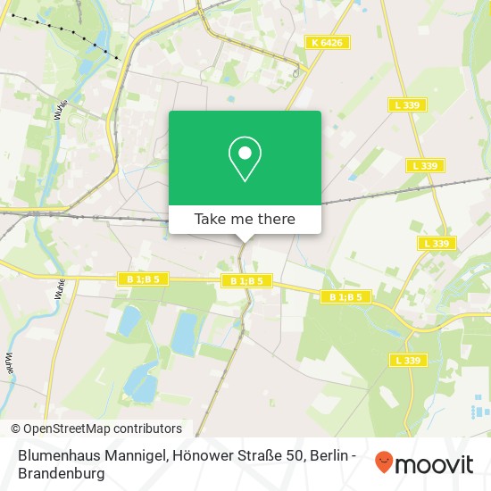 Blumenhaus Mannigel, Hönower Straße 50 map