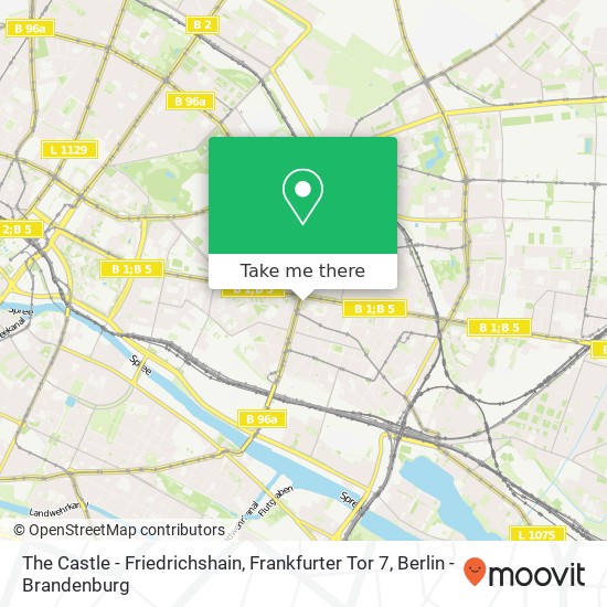 The Castle - Friedrichshain, Frankfurter Tor 7 map