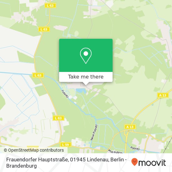 Frauendorfer Hauptstraße, 01945 Lindenau map