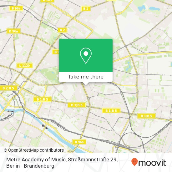 Metre Academy of Music, Straßmannstraße 29 map