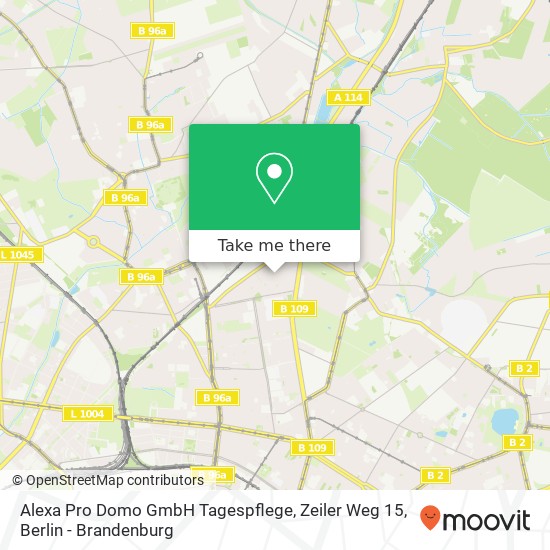 Alexa Pro Domo GmbH Tagespflege, Zeiler Weg 15 map