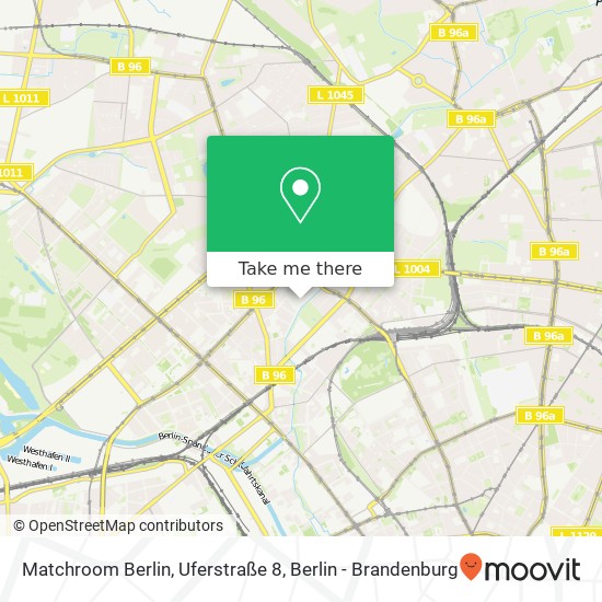 Matchroom Berlin, Uferstraße 8 map