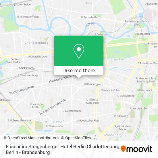 Карта Friseur im Steigenberger Hotel Berlin Charlottenburg