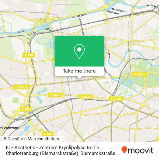 ICE Aesthetic - Zentrum Kryolipolyse Berlin Charlottenburg (Bismarckstraße), Bismarckstraße 24 map