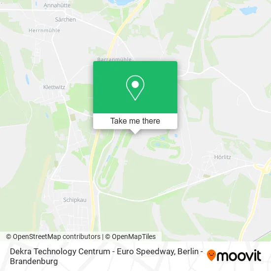 Карта Dekra Technology Centrum - Euro Speedway, Lausitzring