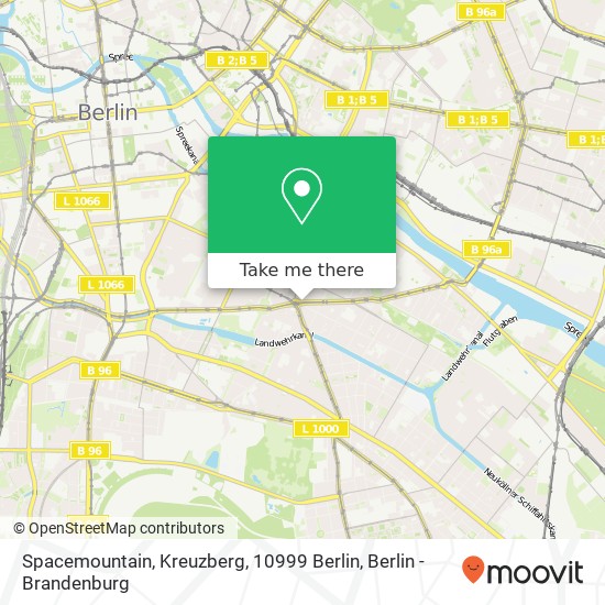 Spacemountain, Kreuzberg, 10999 Berlin map