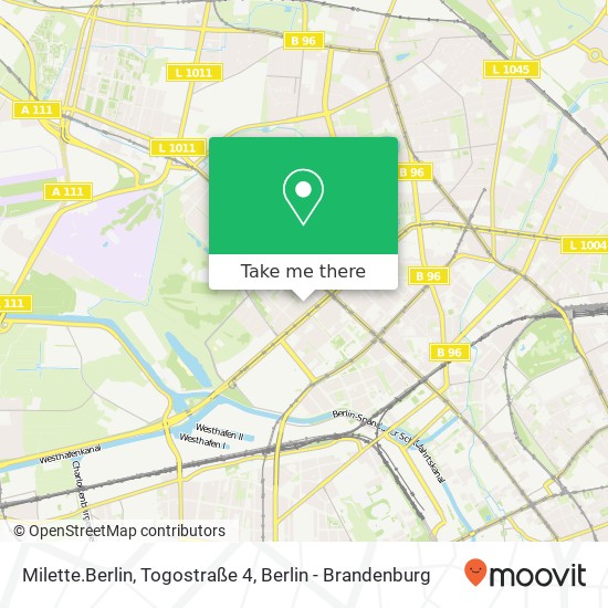 Карта Milette.Berlin, Togostraße 4