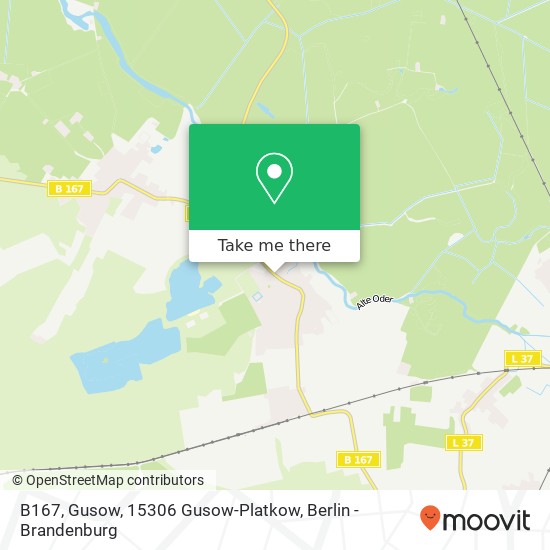 B167, Gusow, 15306 Gusow-Platkow map