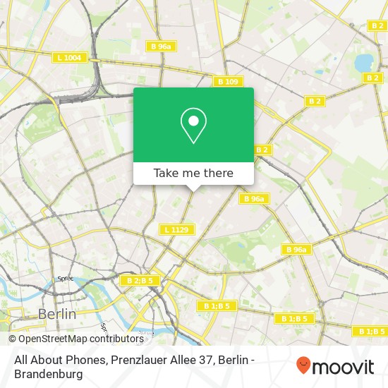 All About Phones, Prenzlauer Allee 37 map