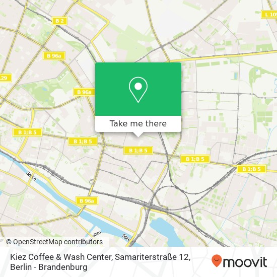 Kiez Coffee & Wash Center, Samariterstraße 12 map