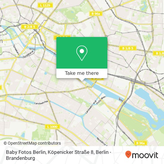Карта Baby Fotos Berlin, Köpenicker Straße 8