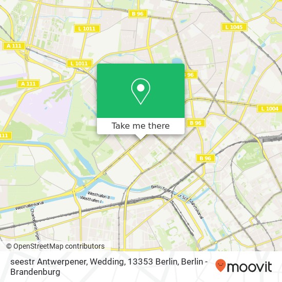 Карта seestr Antwerpener, Wedding, 13353 Berlin