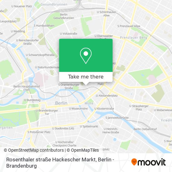 Rosenthaler straße Hackescher Markt map