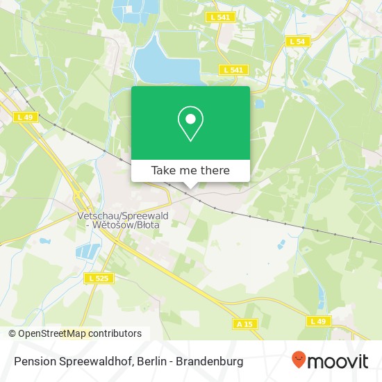 Pension Spreewaldhof map