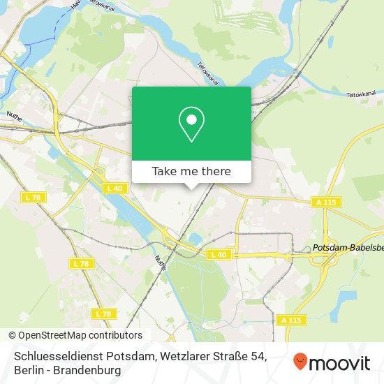 Schluesseldienst Potsdam, Wetzlarer Straße 54 map