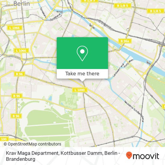 Карта Krav Maga Department, Kottbusser Damm