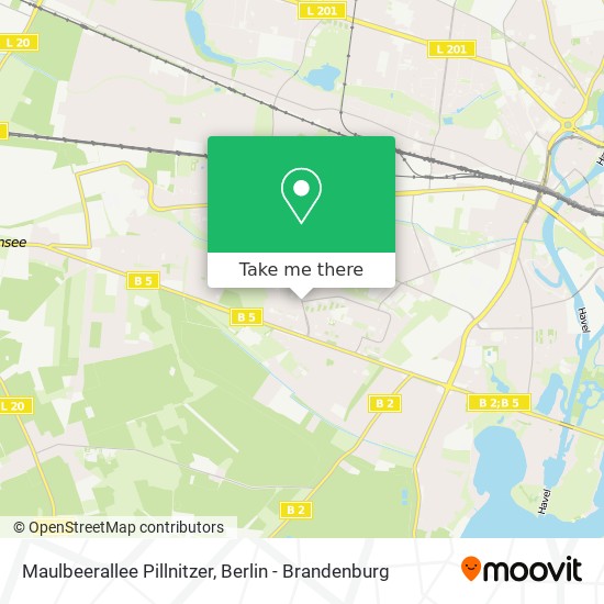 Maulbeerallee Pillnitzer map