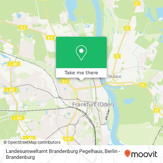 Landesumweltamt Brandenburg Pegelhaus map