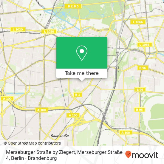 Merseburger Straße by Ziegert, Merseburger Straße 4 map