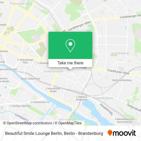 Карта Beautiful Smile Lounge Berlin